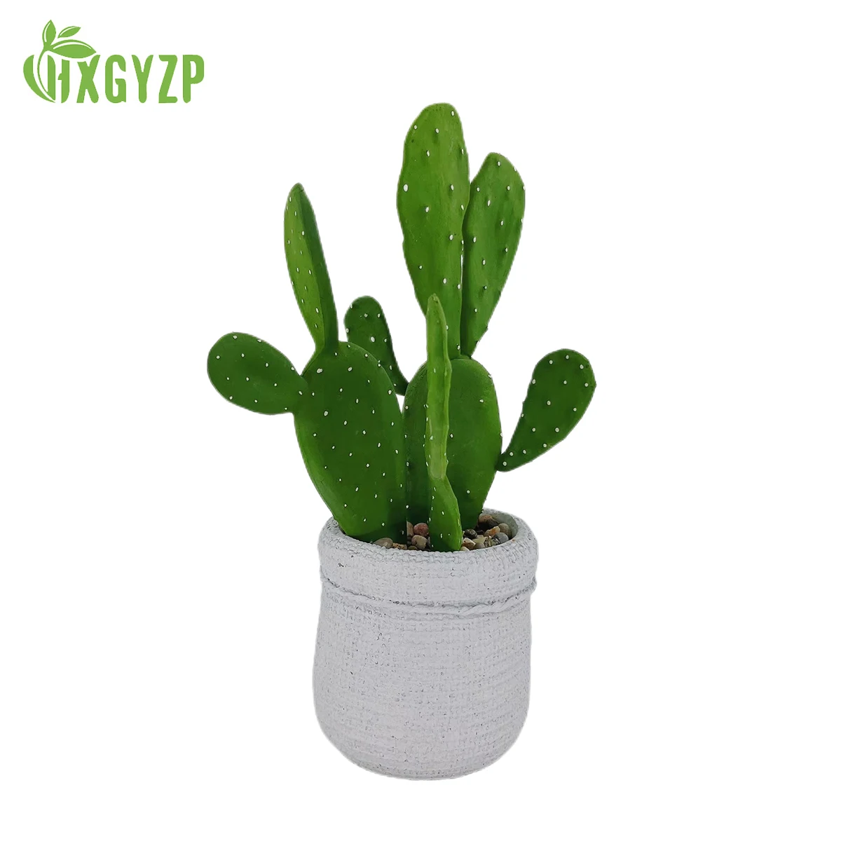 

Artificial Cactus Succulents Plants Potted Bonsai Creative Ornaments Cactus Green Plant Decoration With Stone And Cement Basin