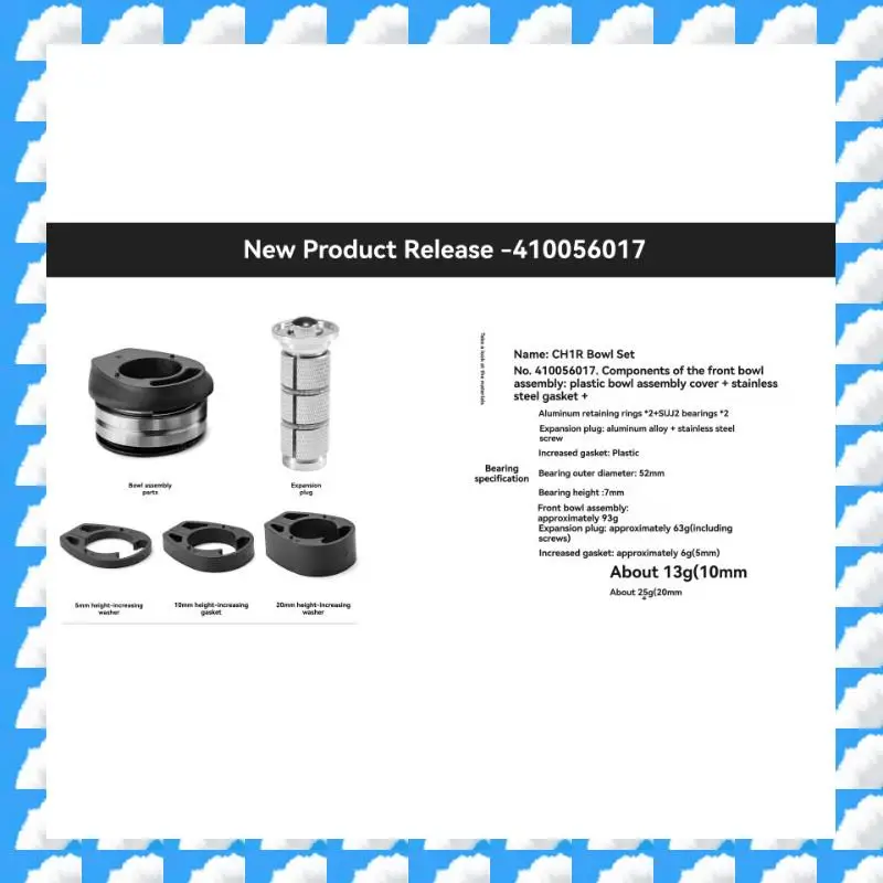 

Комплект выноса руля велосипеда ONGE, встроенный внутренний 52 мм для гарнитуры с линейным подшипником и прокладкой кабеля для шоссейных велосипедов