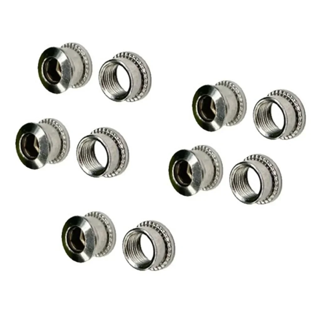 4/5 Pairs MTB Bicycle Chainwheel Screws Cycling Chainring Wheel Bolt Alloy 4.5mm/6mm Road Bike Disc Screws For Cranks