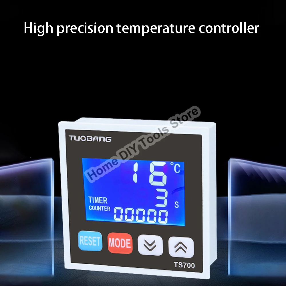 3 EM 1 Digital Controlador de Temperatura AC100 ~ 240V Temporizador Contando Termostato Termostato Aquecimento/Regulador Temperatura de Resfriamento