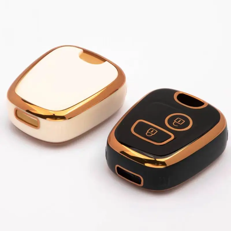 TPU Car 2Button Key Cover Case for Peugeot 106 107 206 207 307 for Citroen C1 C2 C3 C4 XSARA PICASSO for Toyota AYGO Protector