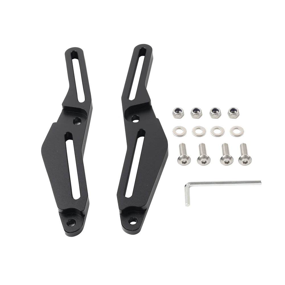 2x Motorcycle Windshield Brackets Windscreen Adjusters For Can-Am Spyder F3-T F3-L 2016-2025