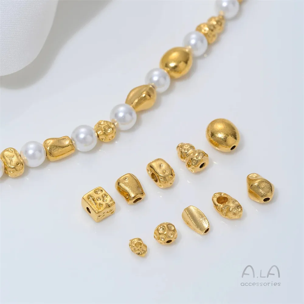 

Z463 Vietnamese Sand Gold Accessories Beaded Buckets Broken Scattered Beads Bracelets Crystal Handcrafted Diy Beaded Materials
