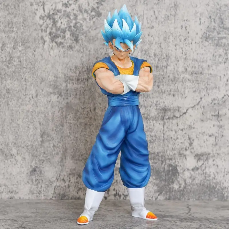 Dragon Ball Z Vegetto Action Figure With Two Head Anime Dbz Gogeta Figuras 30cm Manga Figurine Gk Statue Models Toys Xmas Gifts