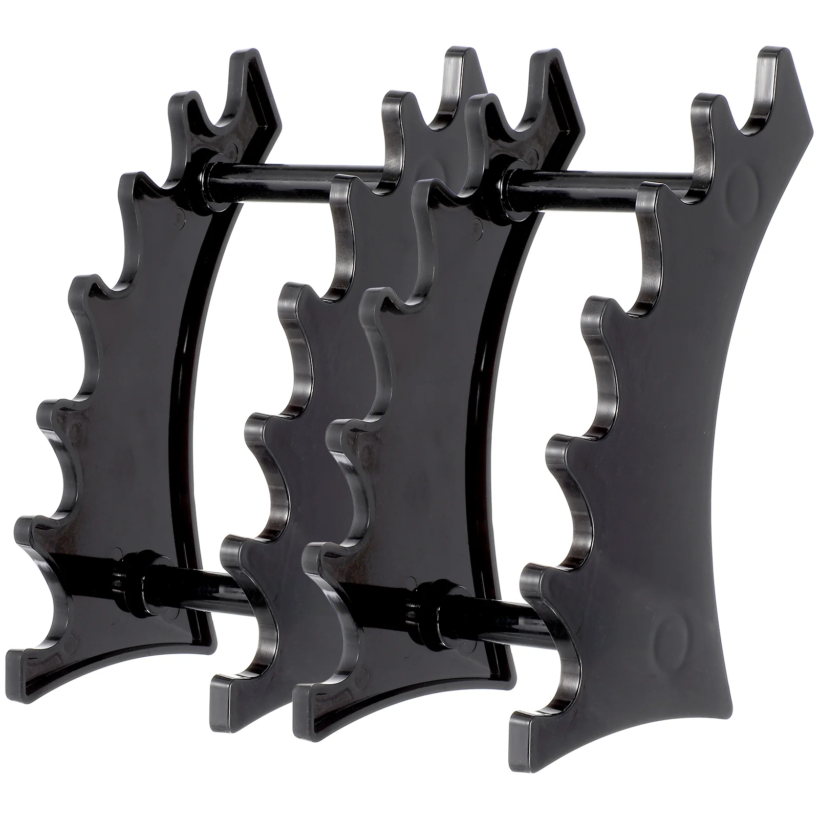 2 Pcs Clear Stand Makeup Brush Holder Pencil Cup Ballpoint Desktop Stationery Organier