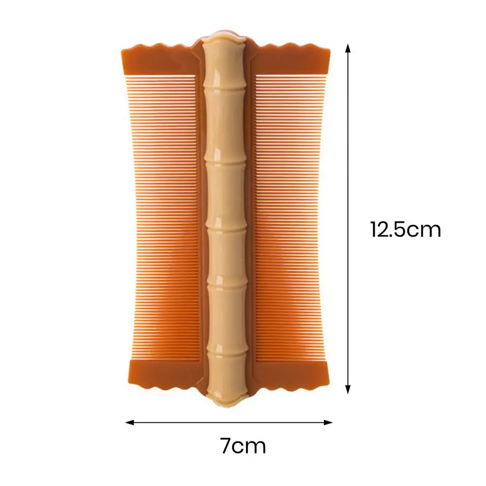 Plastic Hair Comb Dandruff Removal Comb 2/3pcs Double-sided Fine Tooth Hair Comb Set Portable Flea Tick Removal for Kids