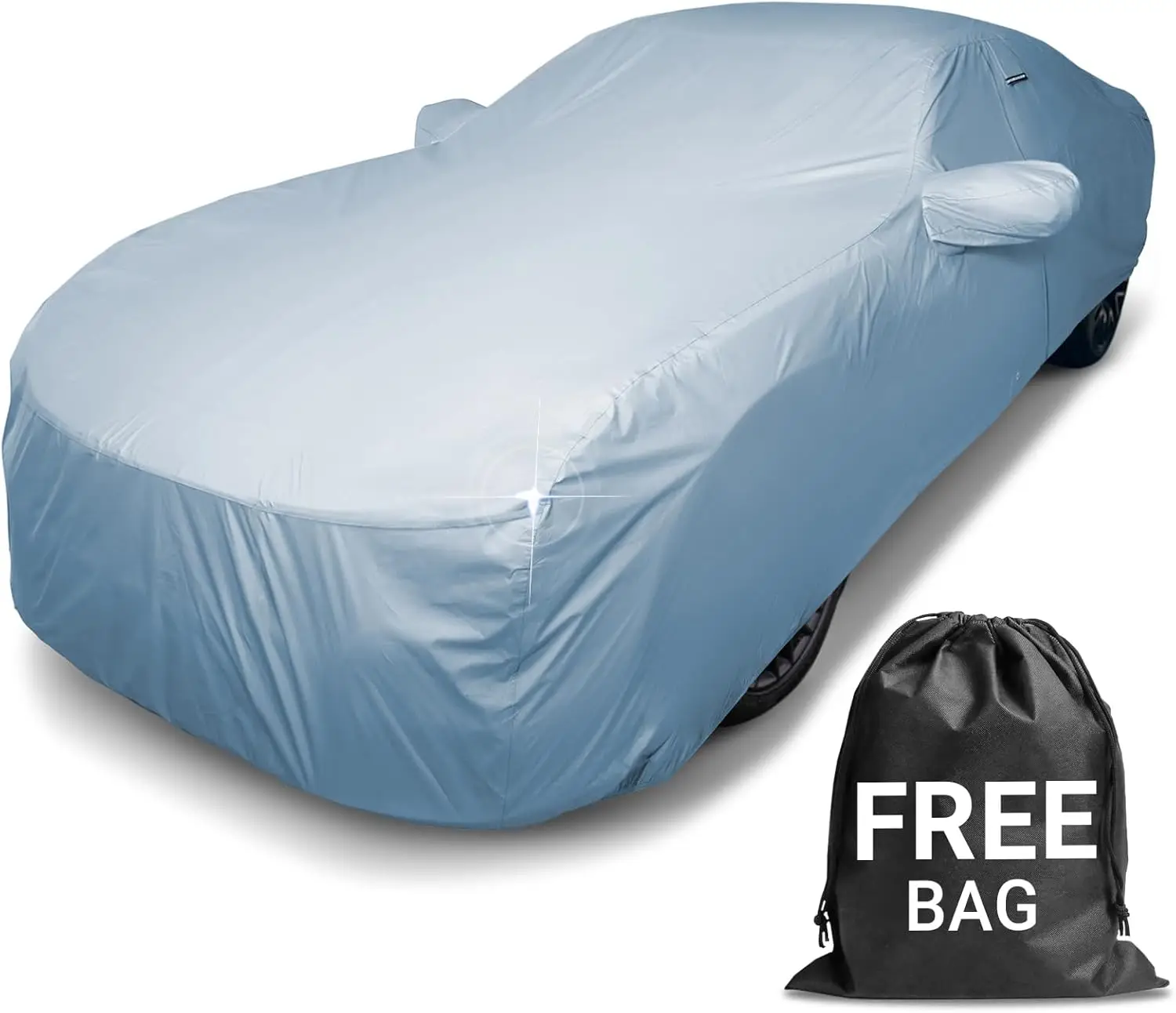 

15-Layer Waterproof All-Weather Car Cover with UV Protection for Sedans, Coupes, and More - Size C10