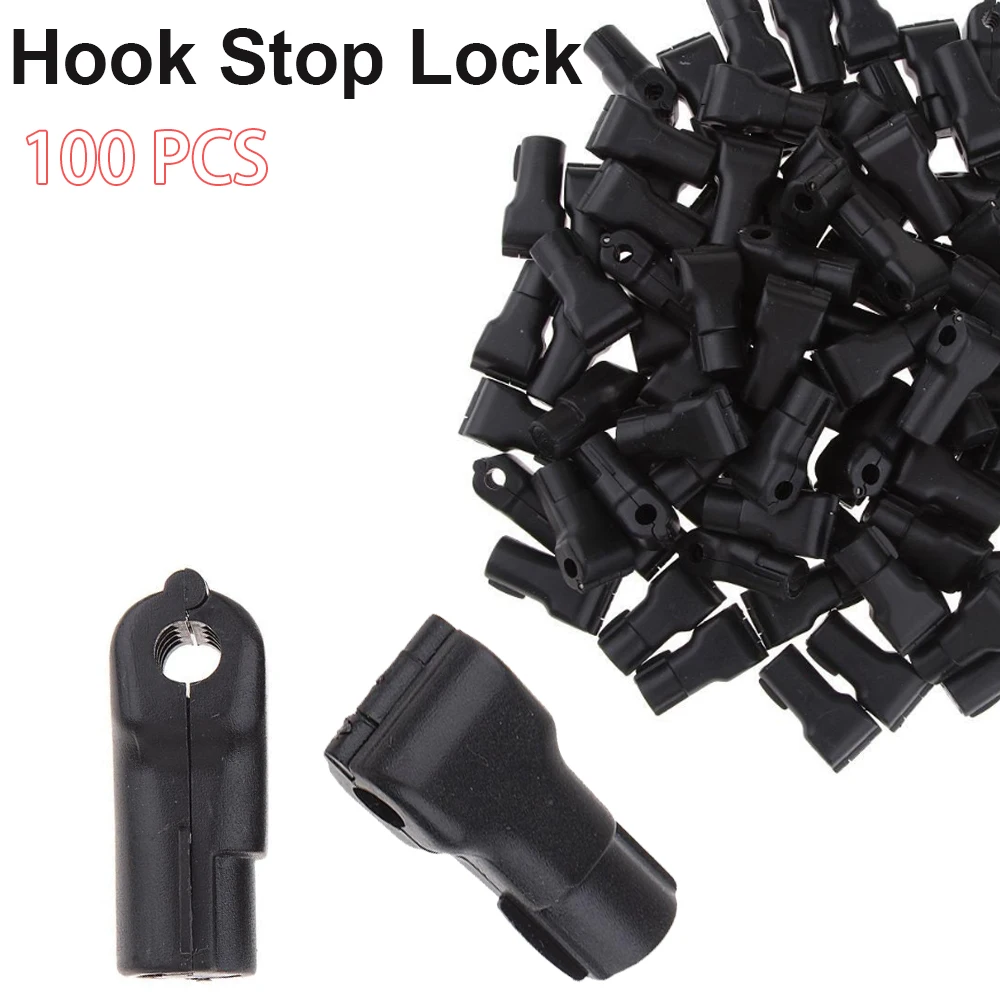 100pcs EAS Security Euroslot Hook Stop Lock Hook Anti Theft Tags of Retail for Magnetic Lockpick for Various Retail