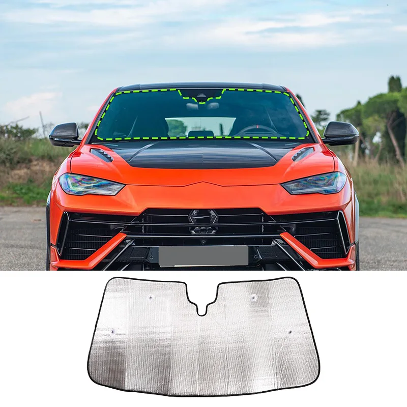 

For Lamborghini URUS 2018-2021 aluminum foil Car Front Windshield Full window glass Sun Protection Parasol Car Accessories