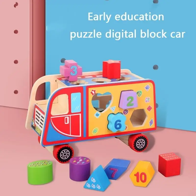 F62D SORTER zabawki drewniane bloki konstrukcyjne geometria uczenie się pasujące do sortowania prezenty dydaktyczne klasyczne