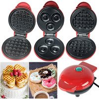 Mini Waffle Mold Nonstick Electric Breakfast Maker Electric Baking Pan for Household Quick Breakfasts Snacks and Desserts Maker