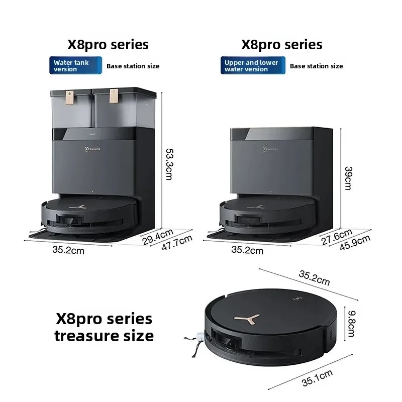 

Ecovacs Deebot Пылесос Робот X8 PRO PLUS AI Робот-скребок для пола Самоочищающаяся подметальная машина Автоматический сбор пыли