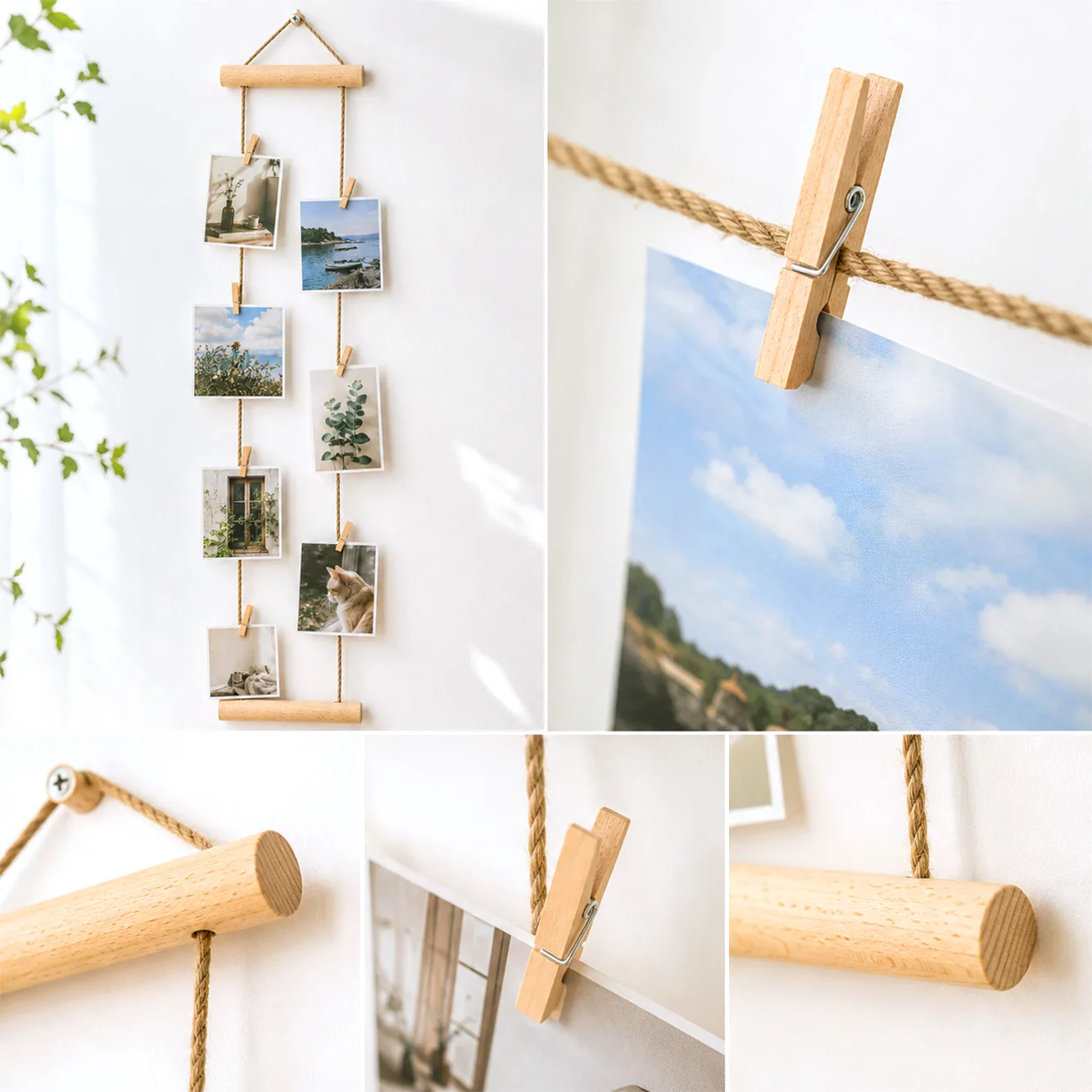 Hanging Photo Display Holder, Versatile Collage Wall Decor