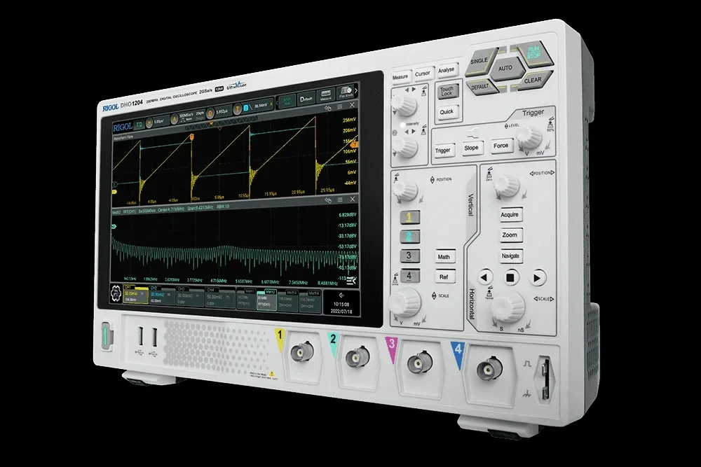 RIGOL DHO1072/DHO1074/DHO1102/DHO1104/DHO1202/DHO1204 - 2/4Channel 70/100/200 MHz Digital Oscilloscope 12 bit 1GSa/sec 50MPts