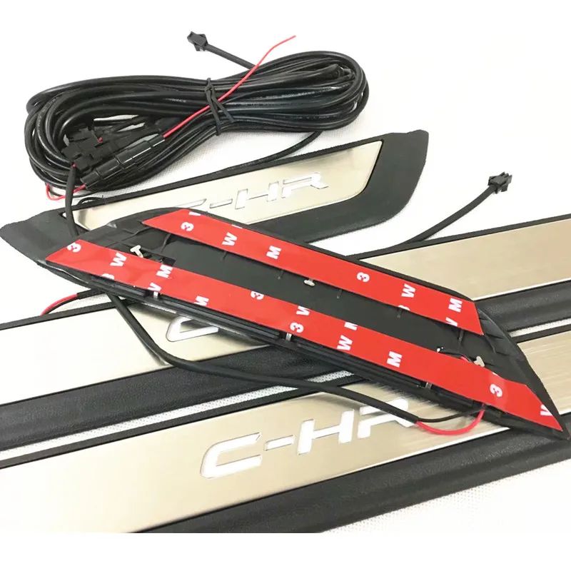 For Toyota C-HR CHR 2015 2016 2017 2018 2019 2020 2021 LED Threshold Strip Styling Accessories