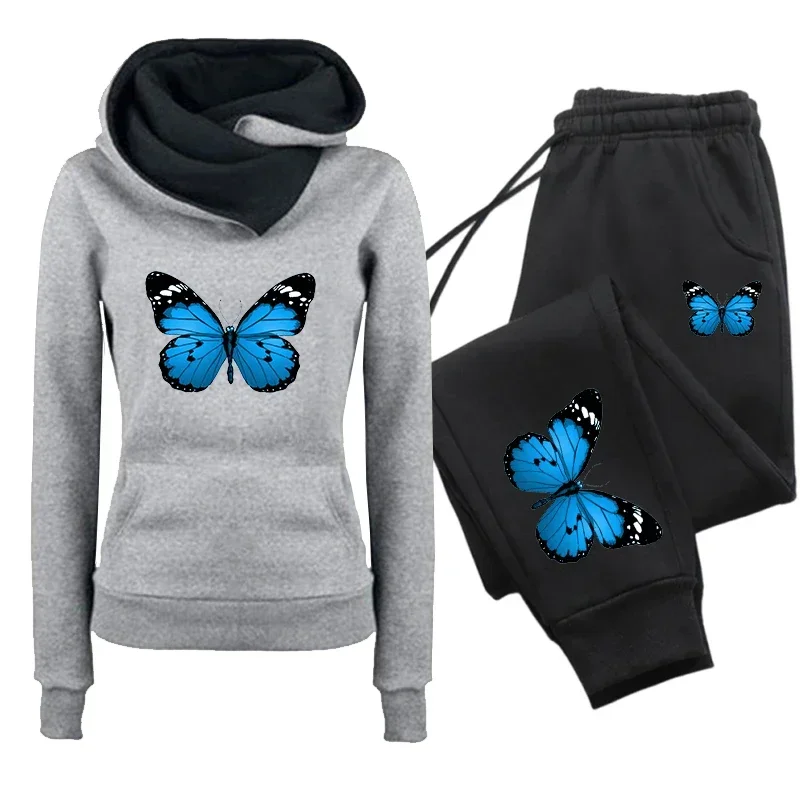 Autumn Winter Fashion Sportswear Women's Tracksuit Printing Casual Hoodie Sweatshirts Outdoors Quality Sports Jogging Clothing