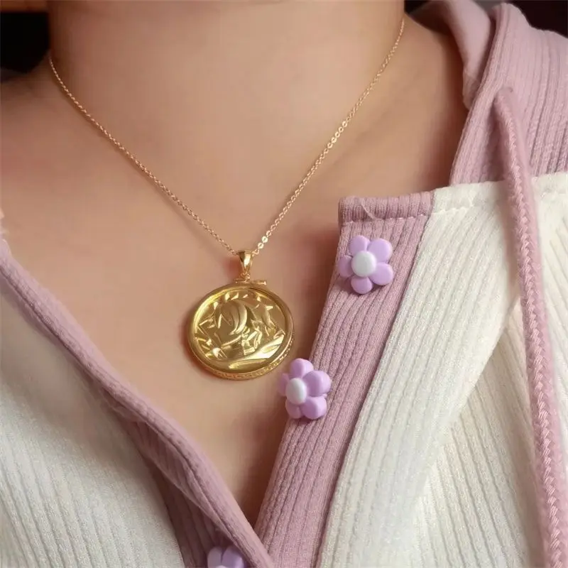 Genshin Impact Liyue Dijun Zhong Li Impression Pendant Necklace Animation Game Surrounding Secondary Clavicle Chain Jewelry