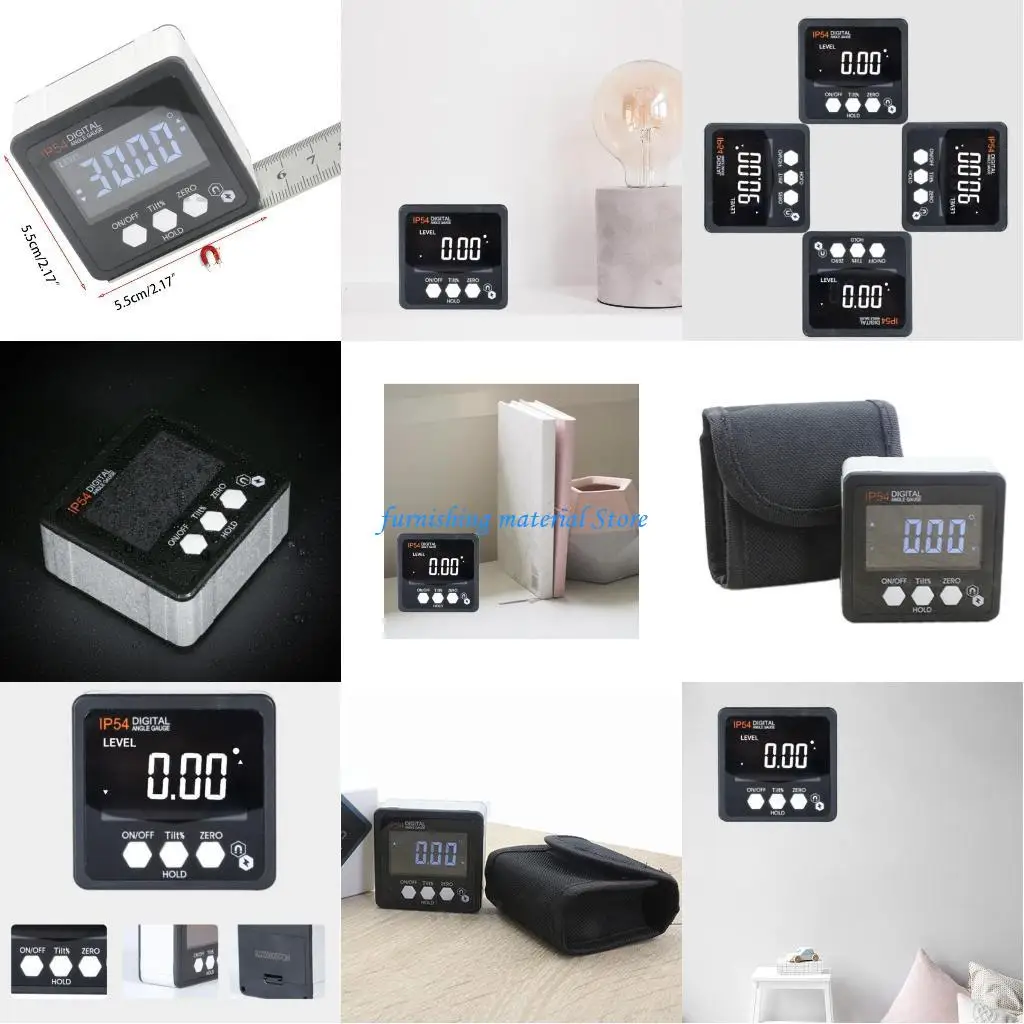

Y5GD Digital LED Level Box Protractor Finder Level Gauge Bevel Gauge Inclinometer with Based Backlight