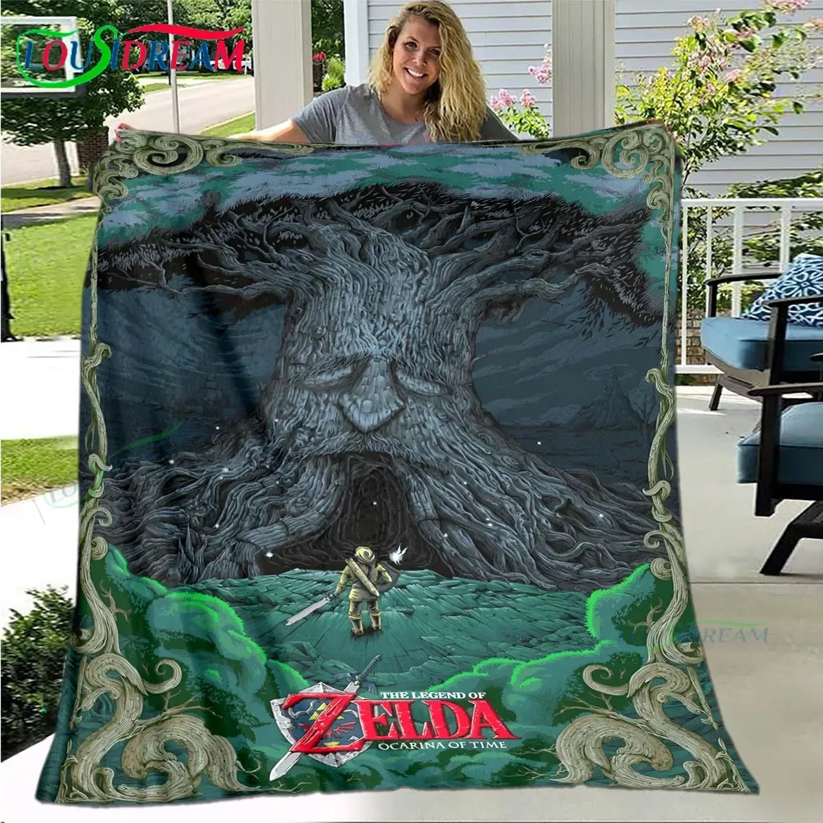 Gioco Z-ZELDA coperta morbida sport soggiorno camera da letto divano letto coperta regalo viaggio ufficio pausa pranzo coperta