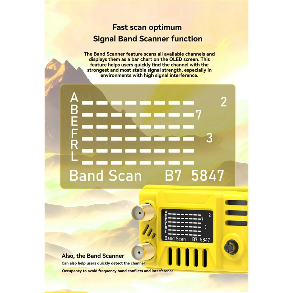 Для SpeedyBee 5,8 ГГц FPV очки приемник встроенный искатель поддержка обновления прошивки OSD для Fatshark DJI ORQA FPV очки