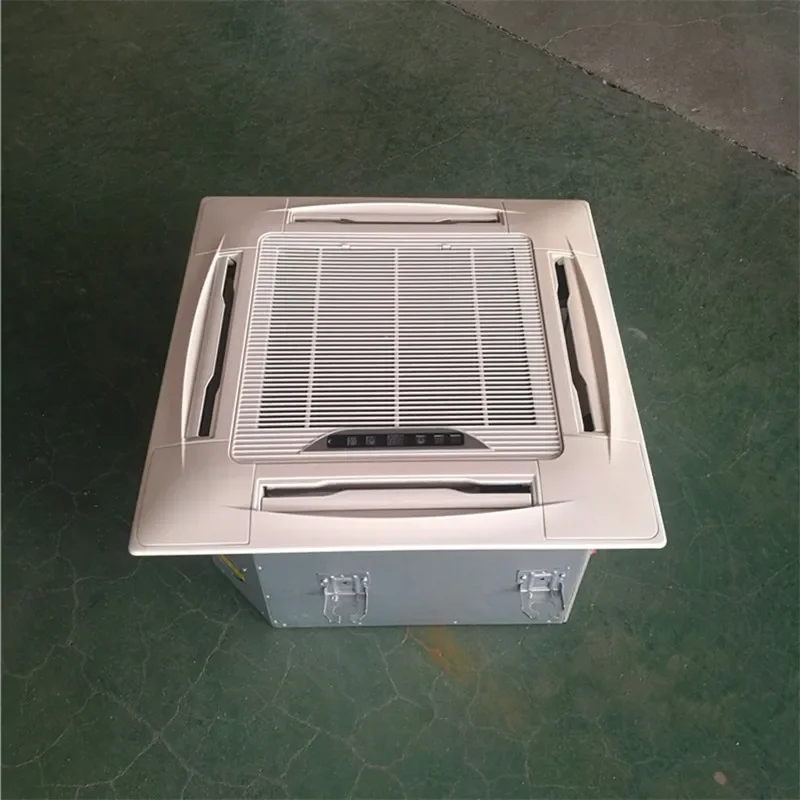 Cold and warm embedded four-sided air outlet card fan coil unit water  conditioning central   ceiling machine