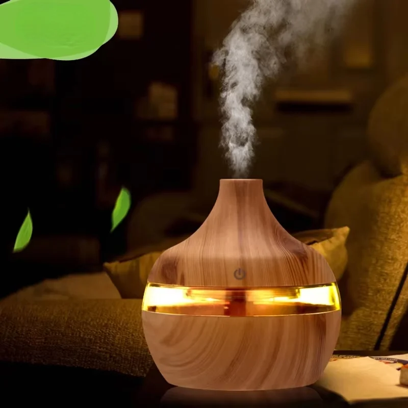 

Electric Aroma Diffuser Air Humidifier, Essential Aroma Oil Diffuser, Ultrasonic Wood Grain Humidifier, USB Mini Mist Mak