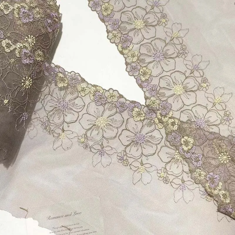 

20Yards Polyester Soft Mesh Embroidery Lace Trimmings Dress Accessories Lace Fabric Sewing Crafts Doll Material