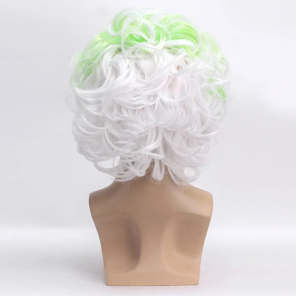 هالوين فيلم العالم السفلي ماستر مايكل كيتون تأثيري الباروكات الكبار للجنسين أبيض أخضر شعر مستعار الملابس التبعي كرنفال الدعامة
