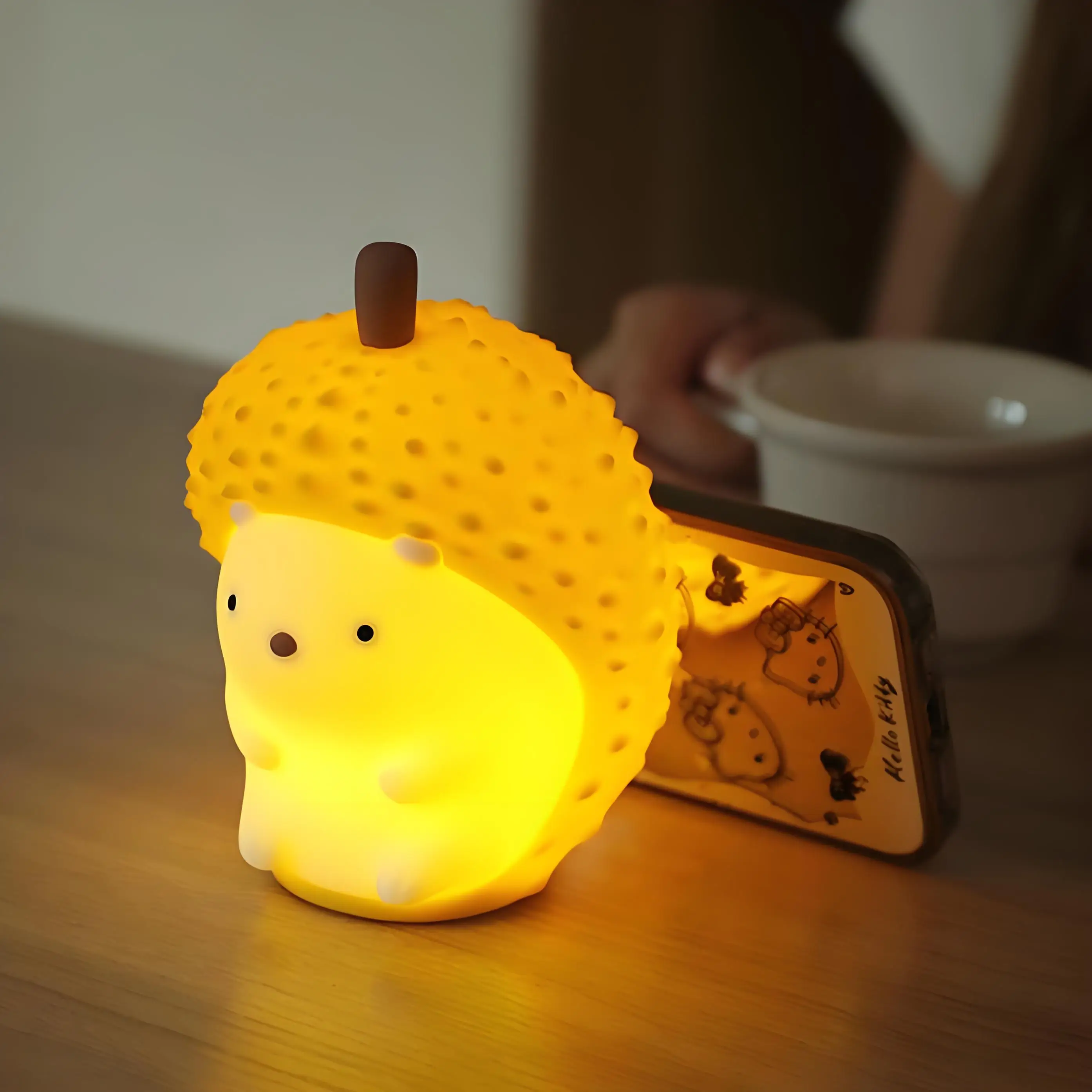 LED Night Light cute Rabbit Animal Cartoon Silicone Lamp Dimmable USB Rechargeable For Children kids bedroom gift Sleeping light