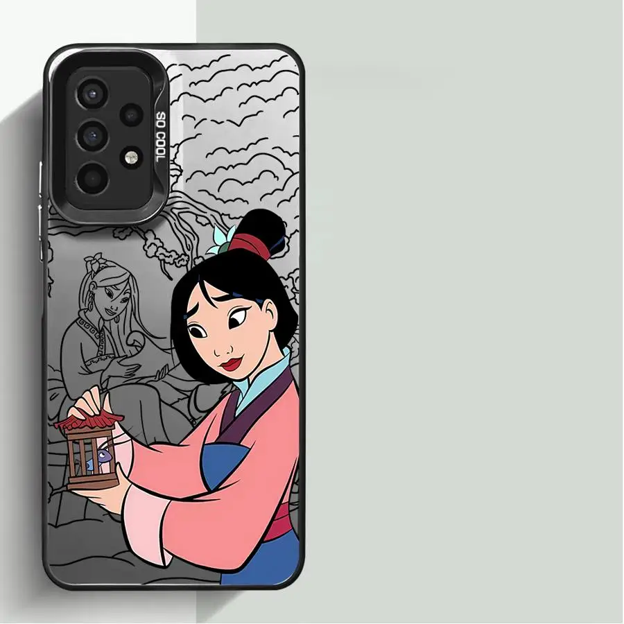 Disney Mulan Heroine Phone Case for Samsung A54 A32 A34 A52 A22 A21s A72 A53 A52s A22 A23 A25 A35 ShockProof Funda Cover