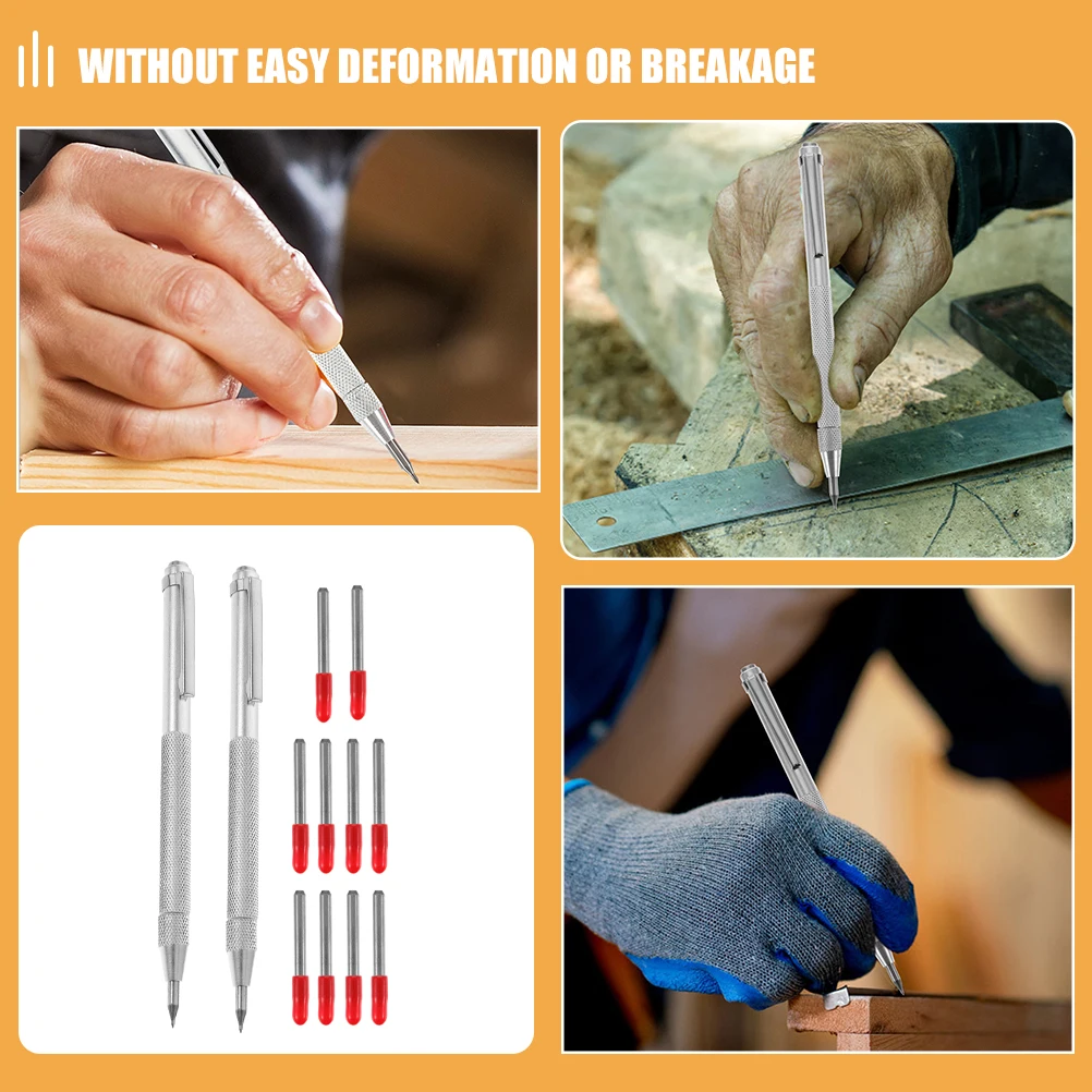 

1 Set Tungsten Carbide Tip Scriber Marking Pen For Glass Metal Engraving Precision Scribe Tool Replacement Tips Portable Durable