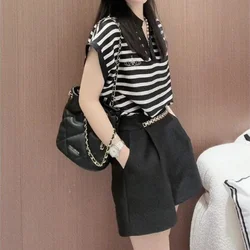 Women's Short Sets 2 Pieces Casual Summer Fashion 2024 Female Shorts New Trends Luxury Tailorin Cheap And Korean Style Offers