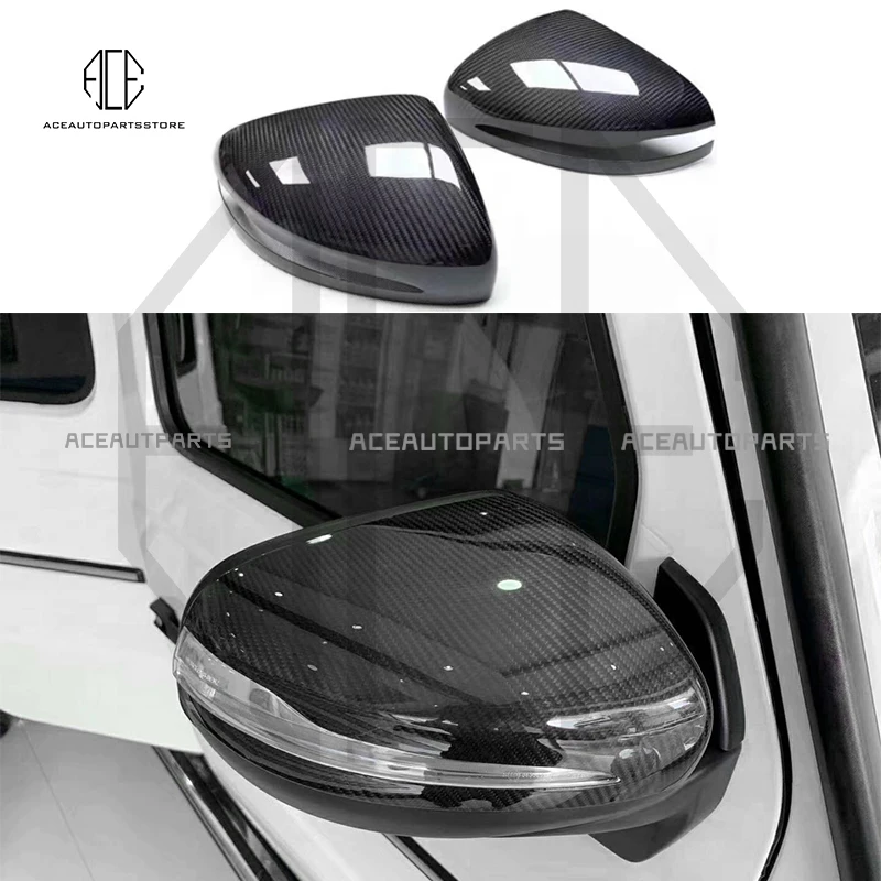 

Real Carbon fiber Mirror Cover for Mercedes Benz G class W464 Rearview Mirrors Car Accessories Pasted Stlye