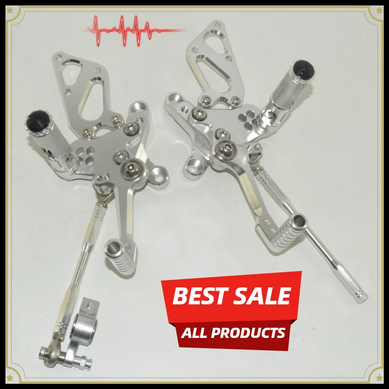 Fit Ducati 848 EVO 1098 1198 R S Modified Motorcycle Rearsets Foot Pegs Assembly flag pole kit