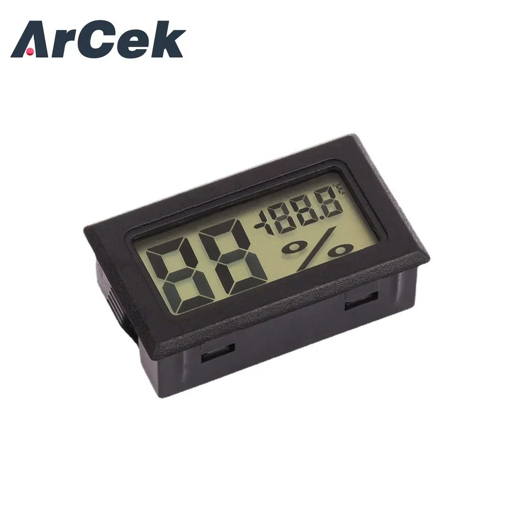 Mini Black Digital LCD Display Thermometer Hygrometer Temperature Indoor Convenient Temperature Sensor Humidity Meter Instrument