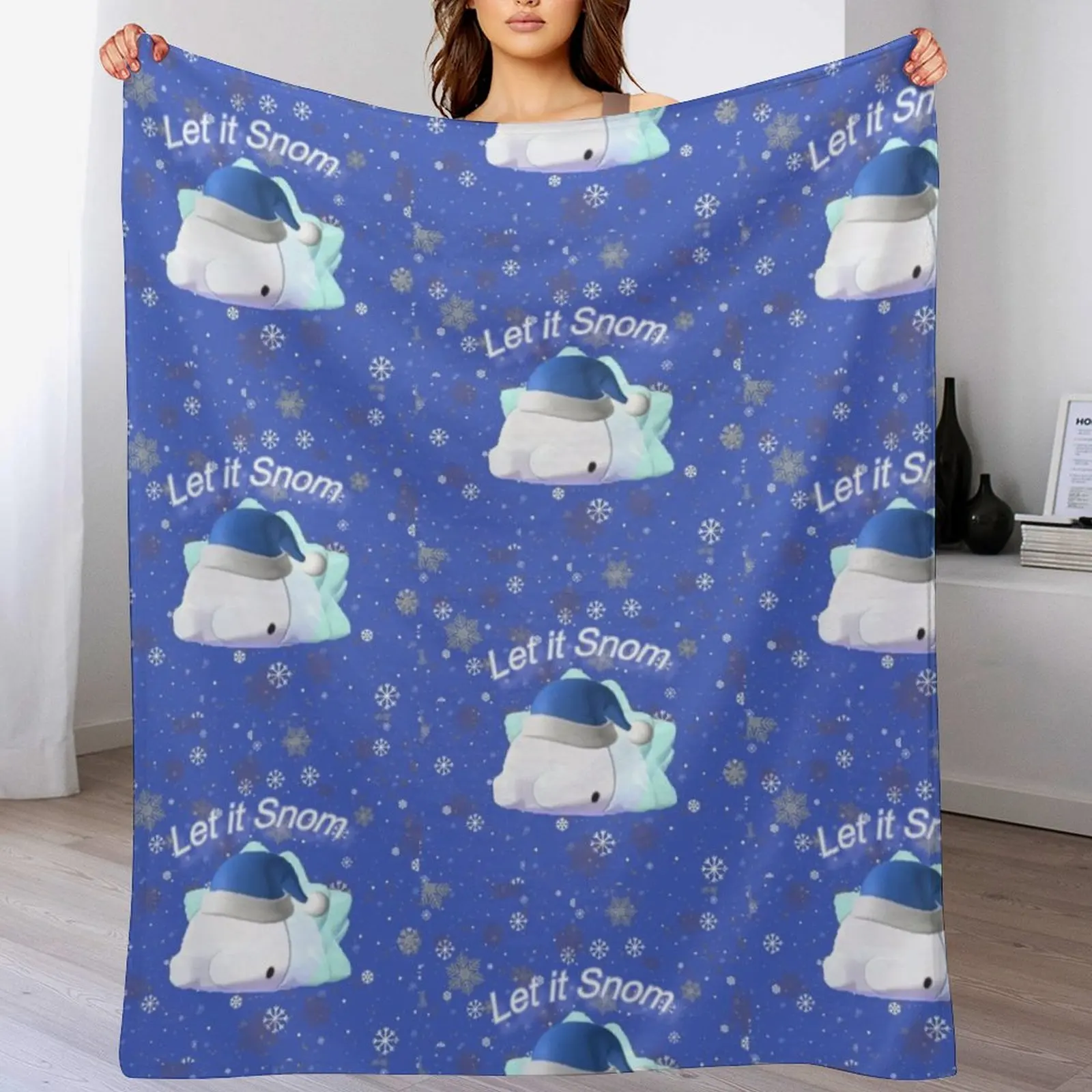 

Let It Snom Throw Blanket Extra Large Throw for sofa sofa bed Furrys Blankets