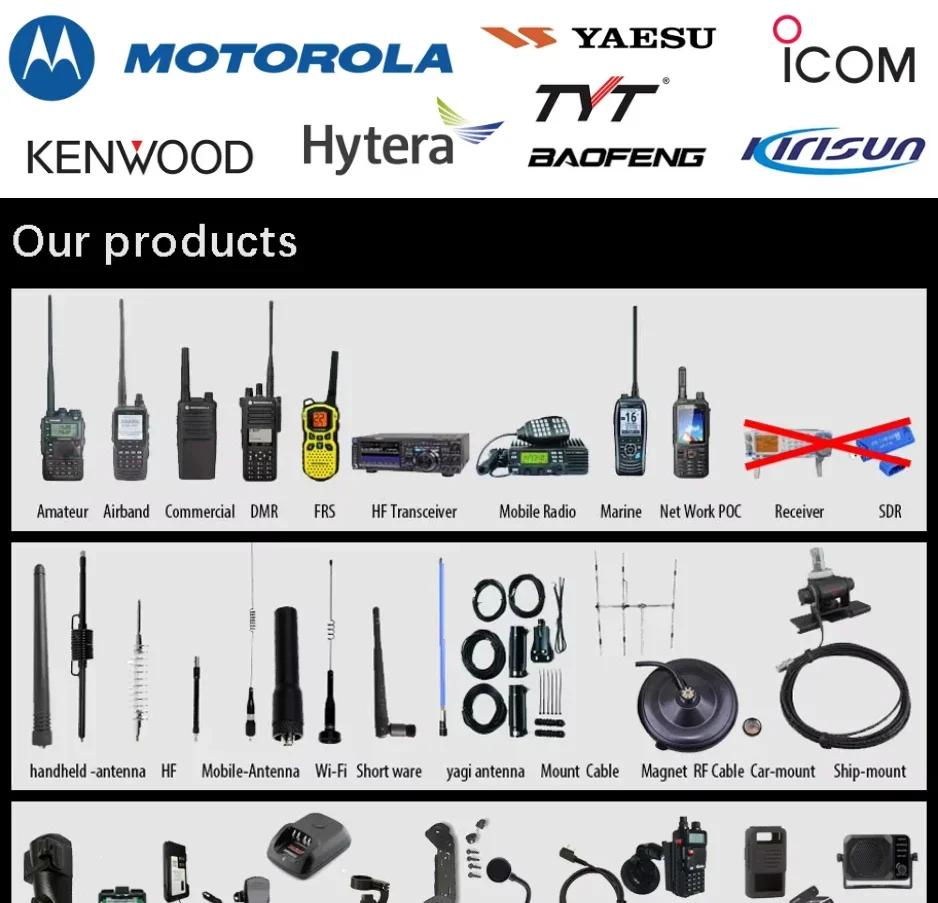 ICOM IC-7100 50W HF Ham Transceiver Vehicle Car Radio Walkie Talkie 20km 50km Communication Radio view 6