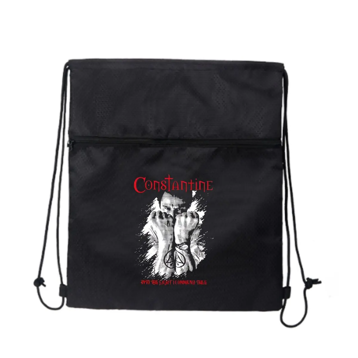

Символ Constantine с белым дизайном Портативные рюкзаки Портативные мужские и женские спортивные тренажерные залы на открытом воздухе