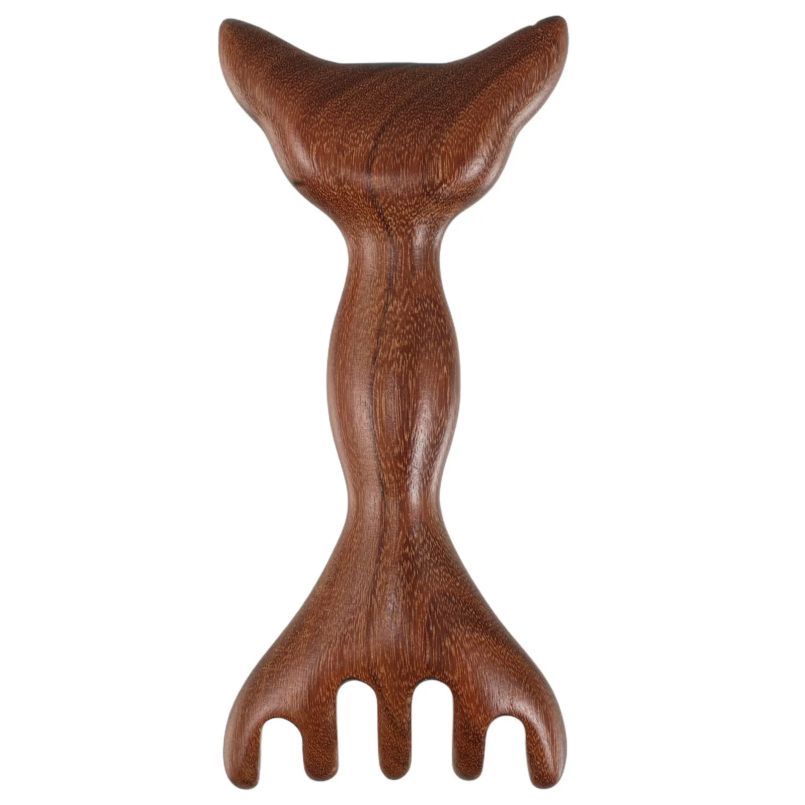 

Wooden Scalp Massager Comb Double Headed Antler Design Portable Lightweight Hair Growth Stimulation Gua Sha Massage Tool