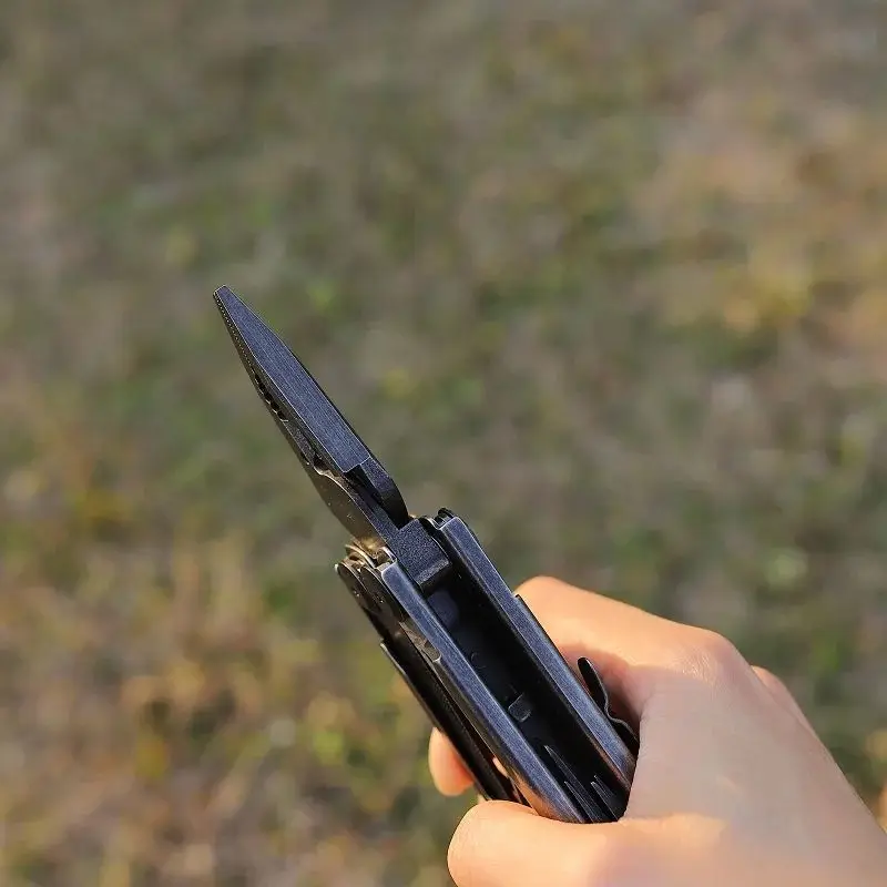 Daicamping DL13 Damasco acero EDC destornillador multiherramientas tijeras multifuncionales herramientas al aire libre alicates cuchillo plegable de supervivencia