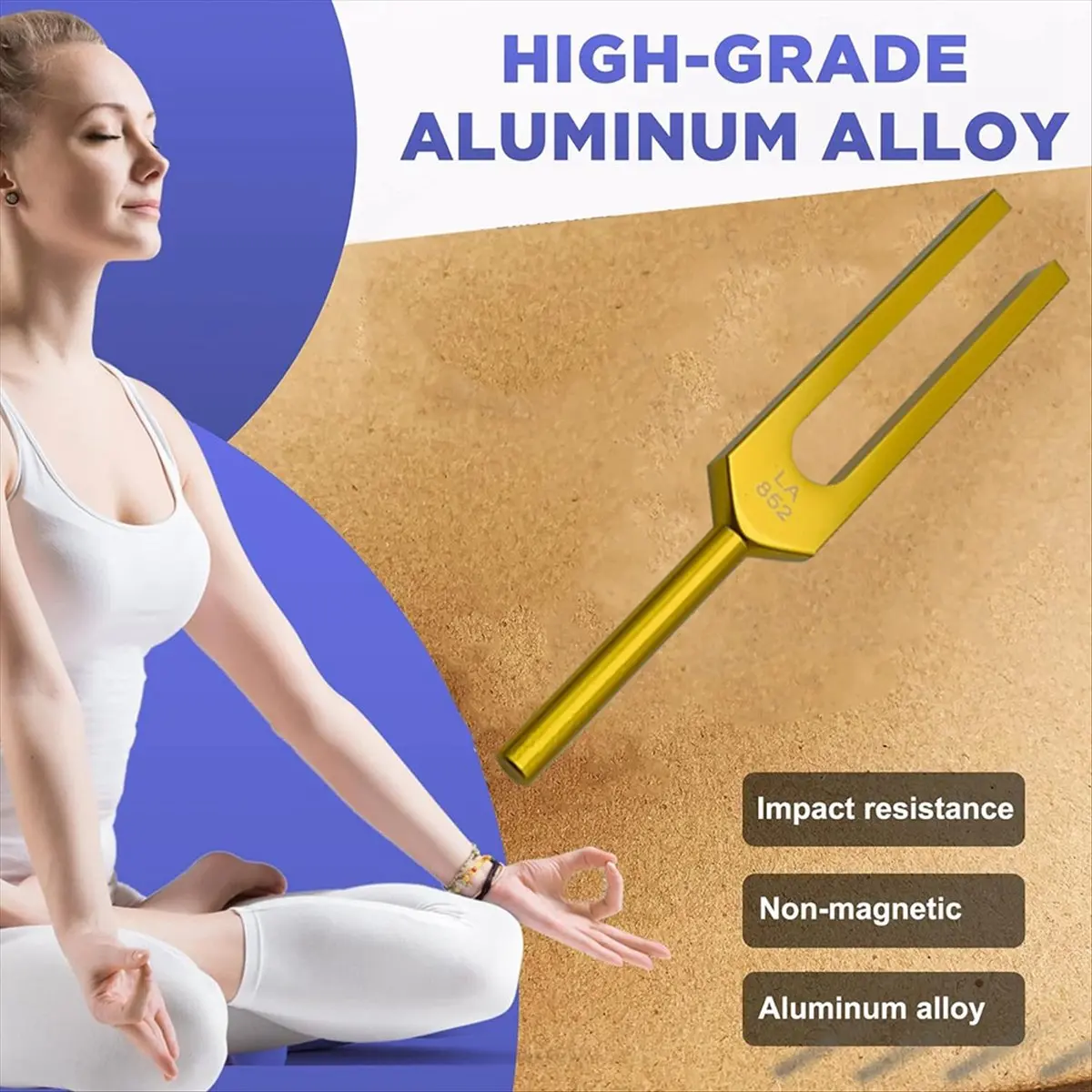 ABME New LA 852 HZ Tuning Fork Set, Tuning Fork for Healing Chakra, Sound Therapy, Keep Body, Mind and Spirit in Perfect Harmony