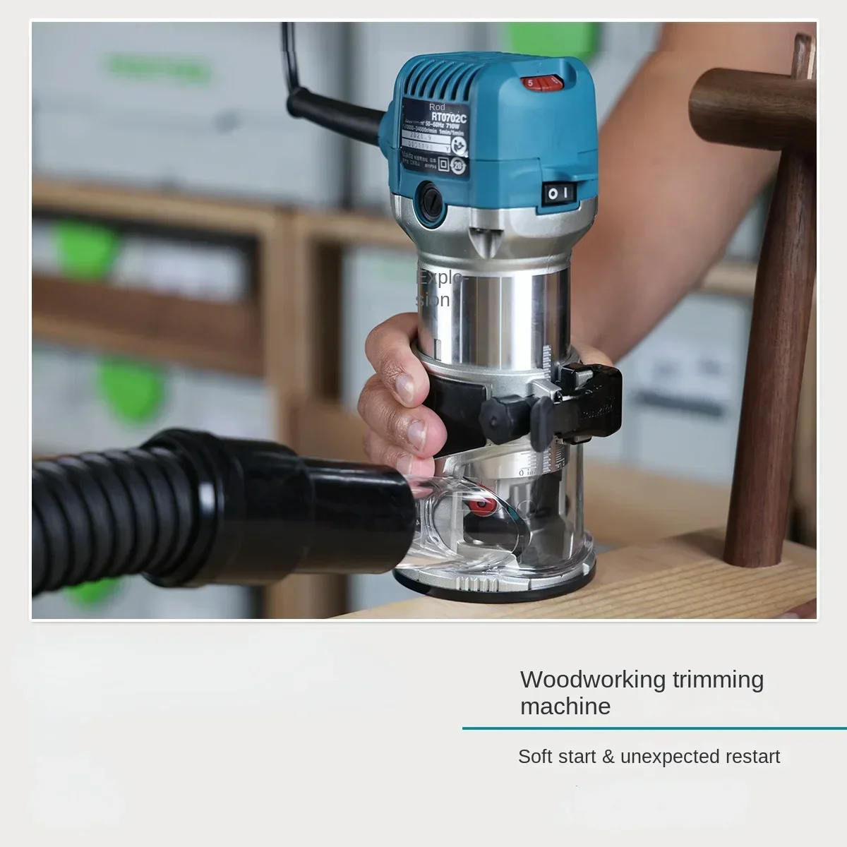 Multifunctional Slotting Wood Trimmer Woodworking Engraving Machine Rt0702 Aluminum-Plastic Plate Woodworking Gong Machine