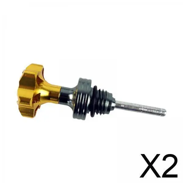 

Aluminum Alloy Engine Oil Dipstick Cap Universal Replacement Motorcycle Oil Level Gauge Sturdy Spare Part for 125cc Bikes