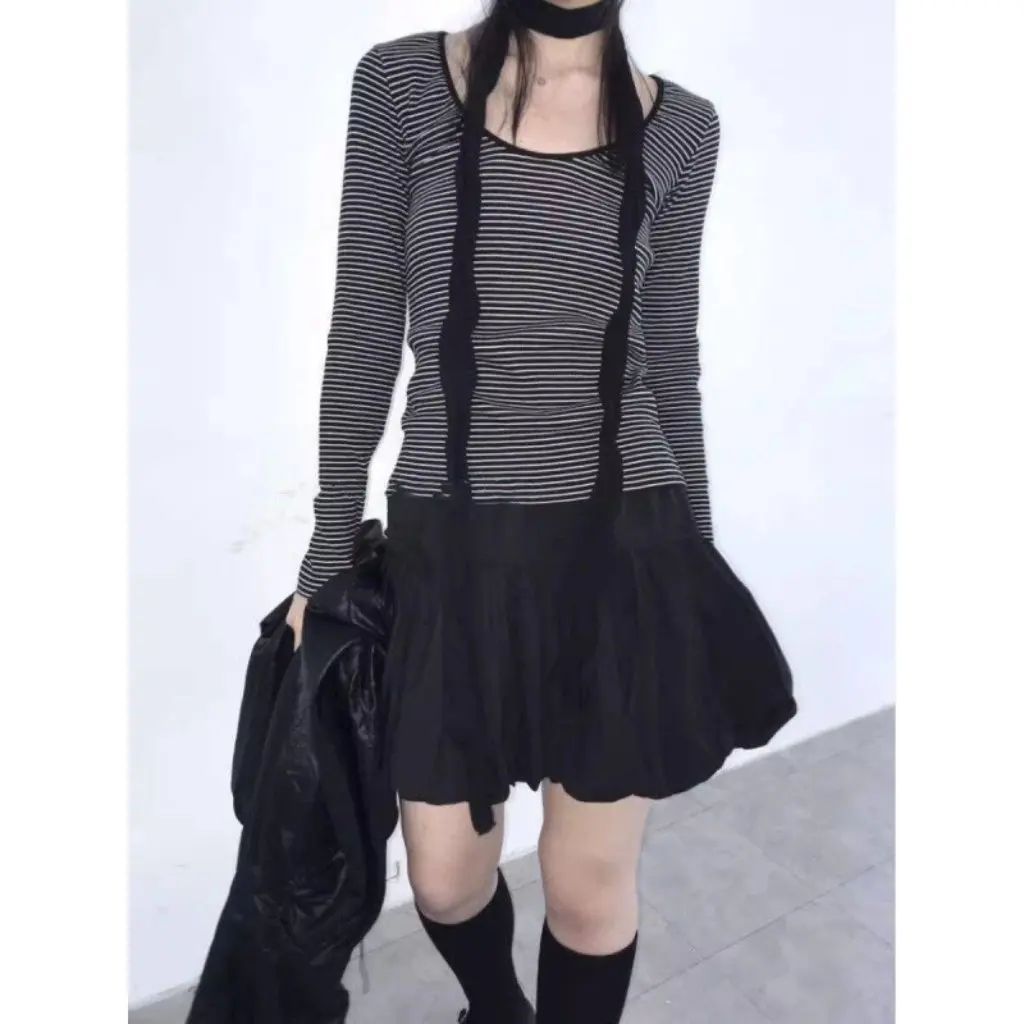 

Unique Lightweight Floral Puff Ball Skirt Elastic Tie Sweet Cool Half Skirt Lantern Short Women's Fashion