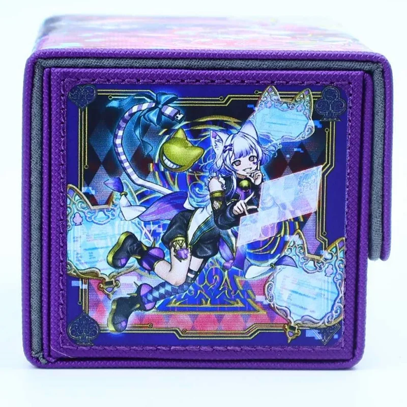 Yu-Gi-Oh! Porte-cartes MLICE IN UNDERWords ensuite MTP-07 Diy qualité en cuir Action Toy Figures Anime Game Collection Boîte de rangement