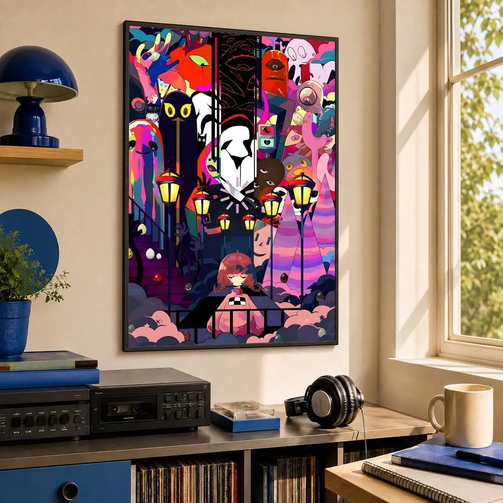 Game Y-Yume Nikki Poster HD PP Waterproof Wall Decor for Living Room Bedroom Gaming Room Cafe Unique Gift
