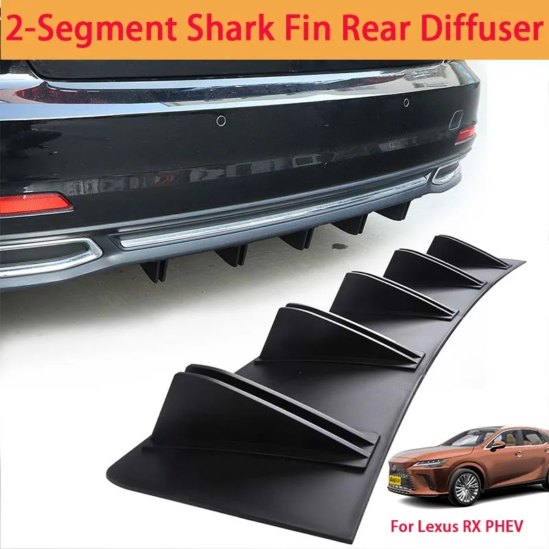 For Lexus RX PHEV Shark Fin Rear Diffuser Split Chassis Spoiler Auto Aerodynamic Parts Aerodynamic Modification