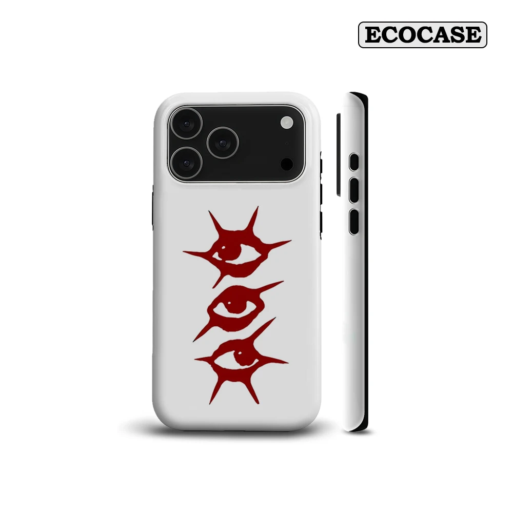 Rote Mystische Augen iPhone17 Must-Haves Handyhülle für iPhone 17 16 15 14 13 12 Pro Max Plus Doppelschichtige Rückabdeckung