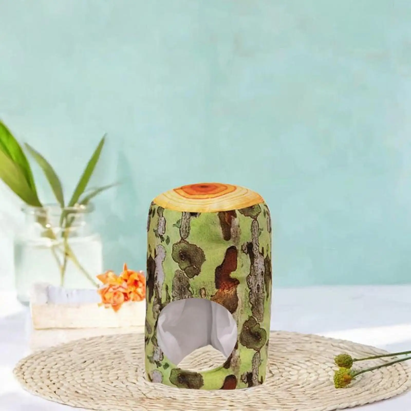 Cosplay Anime Tree Stump Cappello di peluche Copricapo divertente Berretto per costume unisex per accessorio fotografico per festa di carnevale