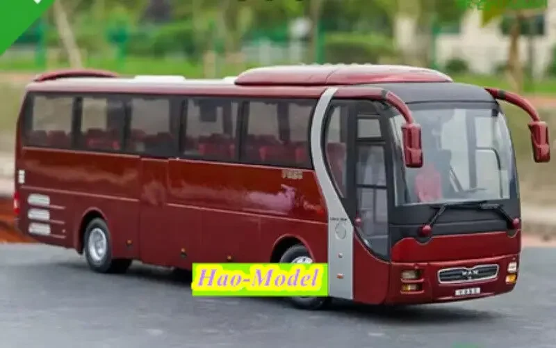 1:42 For YUTONG MAN ZK6120R41 Bus Double decker Model Alloy Diecast Toys Boys Birthday Gifts Hobby Display Collection Ornaments